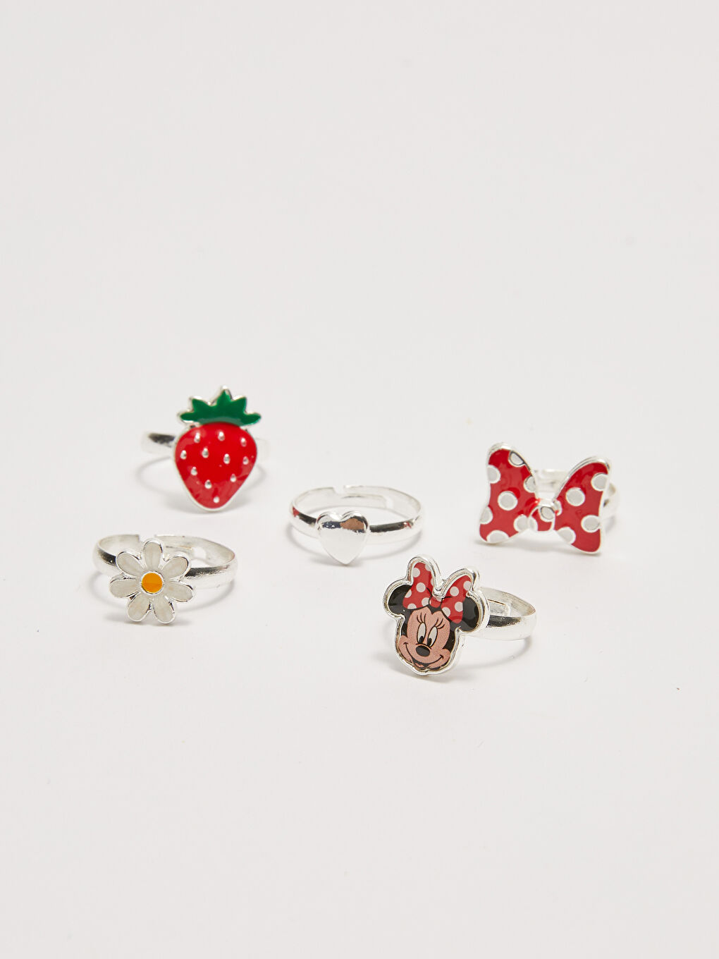 مینی ماوس مۆڵەتپێدراو ئەڵقەی کچان ٥ دانە-1