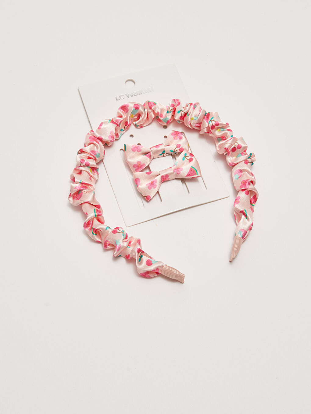 Karışık Meyve Baskılı Kız Çocuk Toka Seti 3'lü