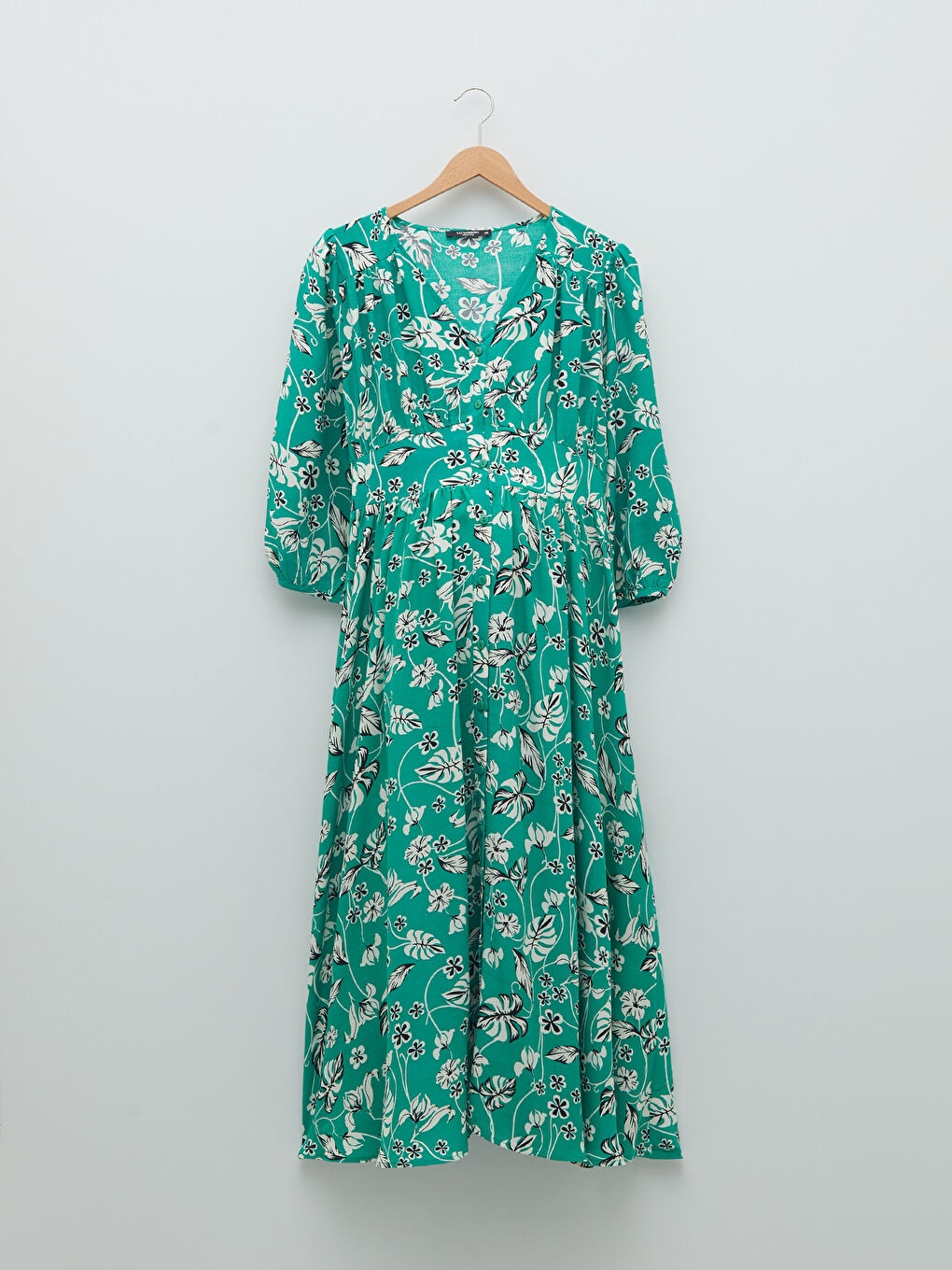 V Neck Floral Viscose Maternity Dress -S2BO74Z8-LRR