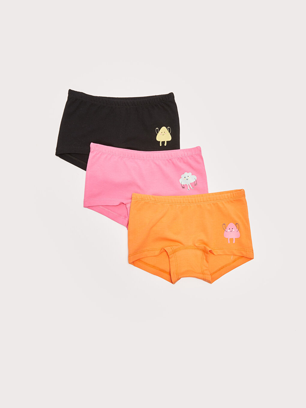 Printed Cotton Girls' Boxer 3-pack