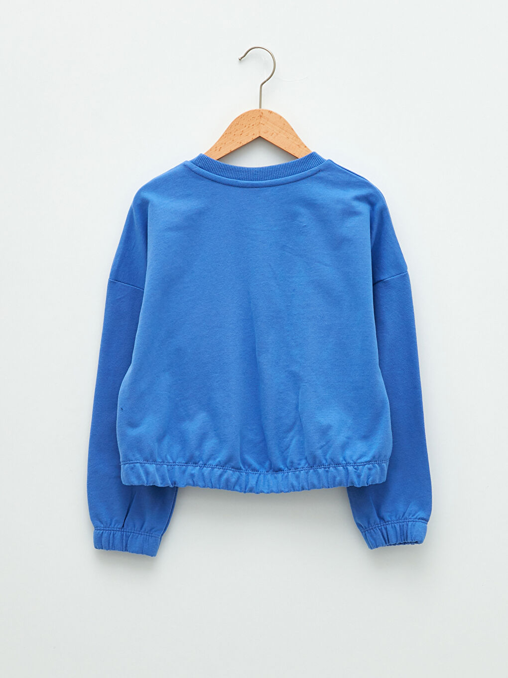 Crew Neck Printed Long Sleeve Girls' Sweatshirt-1