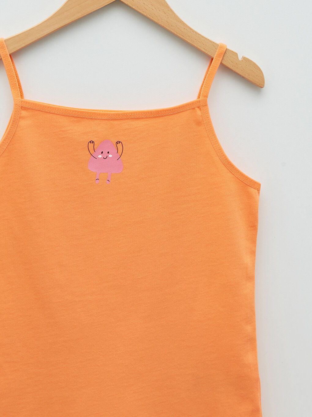 LCW Kids Square Neck Printed Strappy Cotton Girl Singlet 2