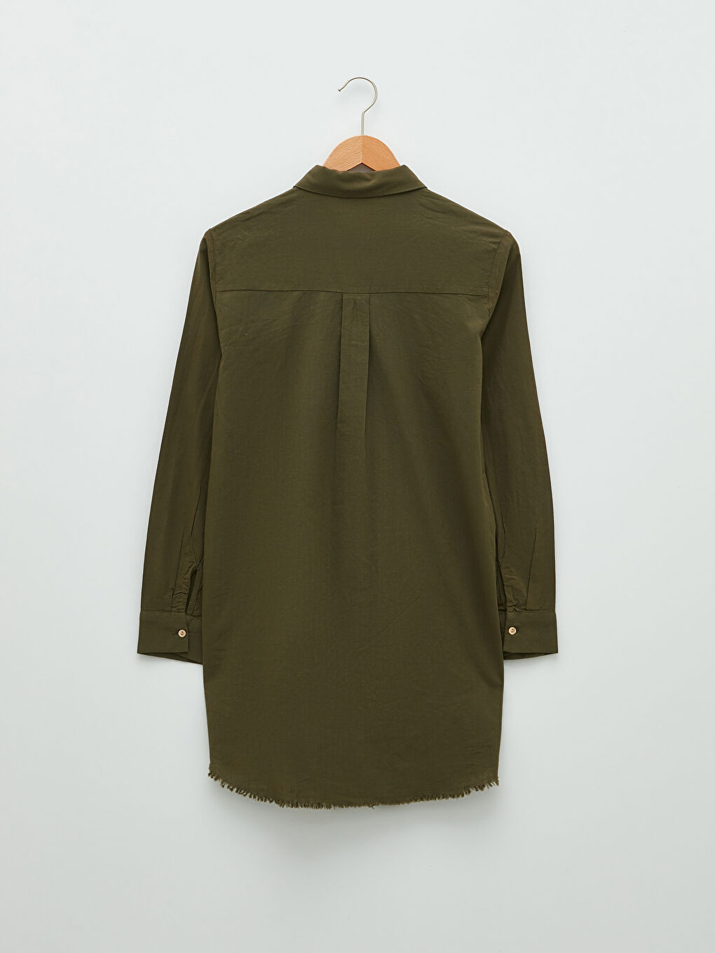 Plain Long Sleeve Women's Shirt Tunic-6