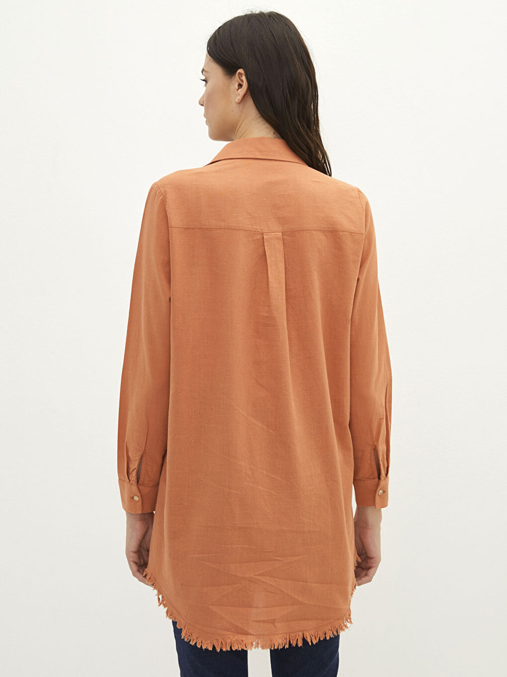 LCWAIKIKI Classic Plain Long Sleeve Women's Shirt Tunic -S2BP14Z8-GE0