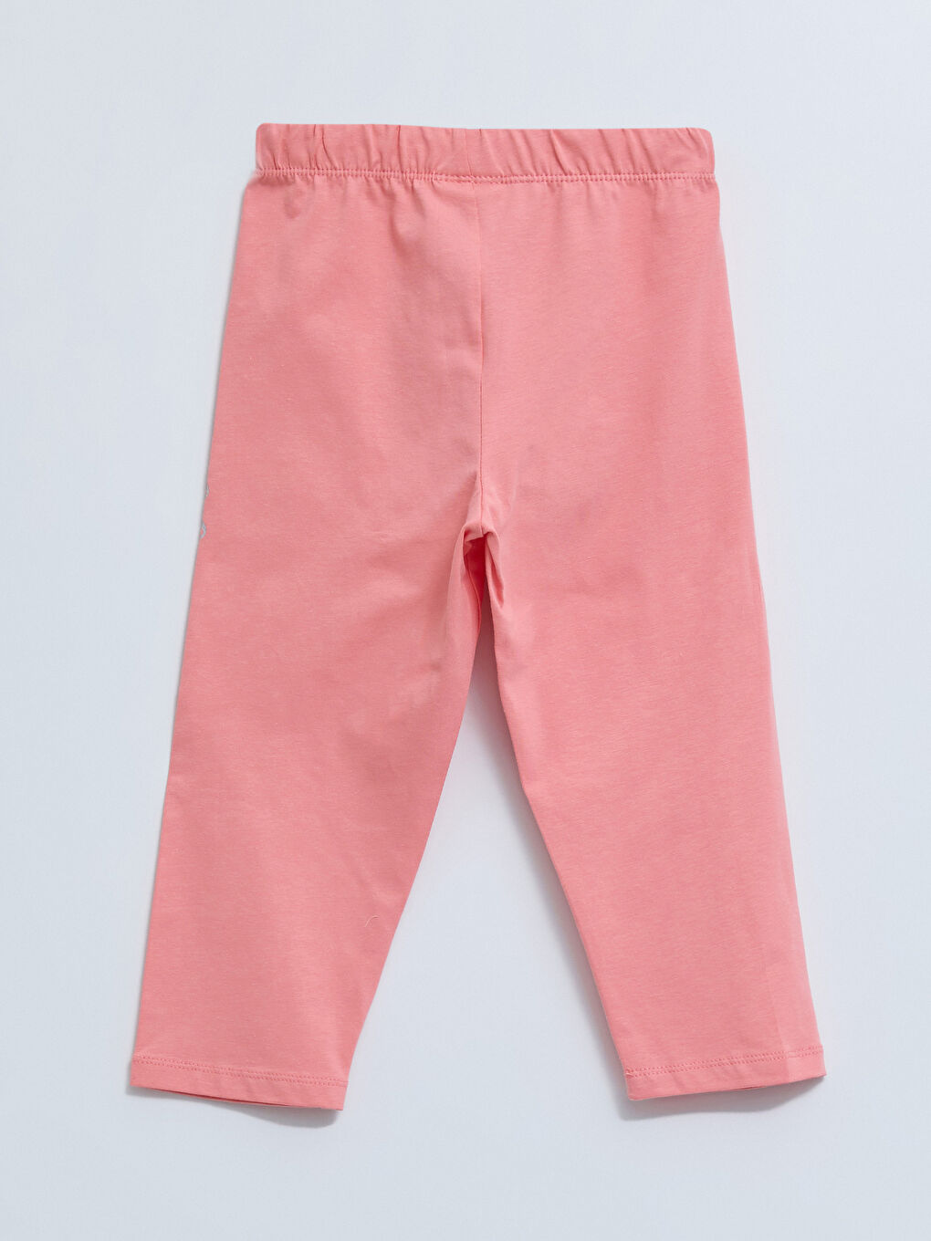 Elastic Waist Printed Cotton Girls Tights-1