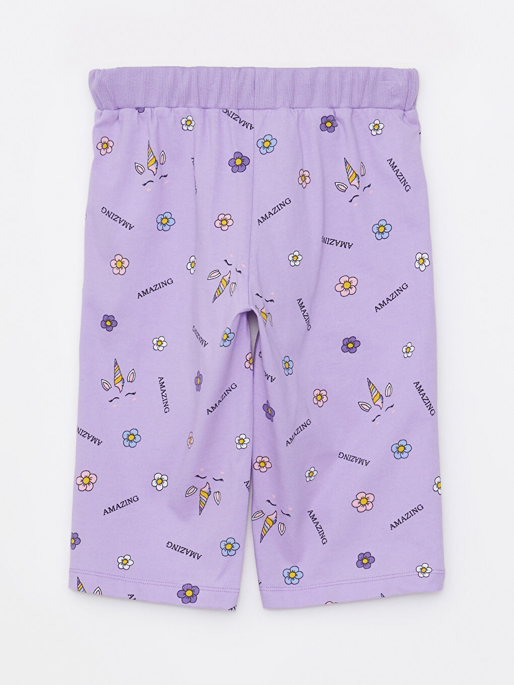 Girl's Printed Elastic Waist Bermuda -S2BP30Z4-LSC