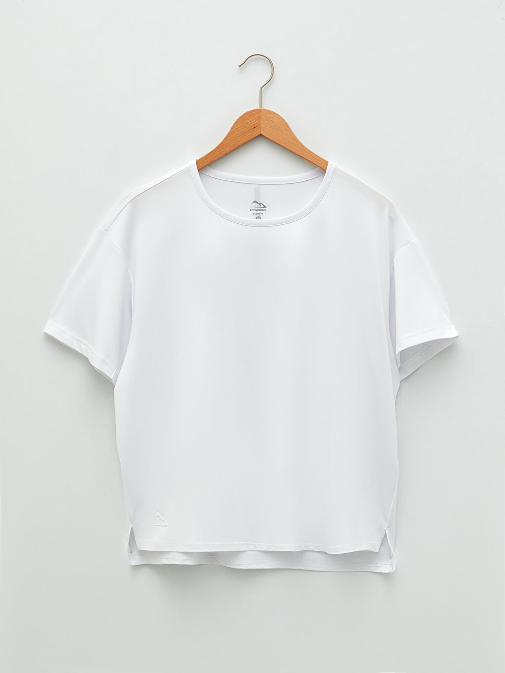 Bisiklet Yaka Baskılı Kısa Kollu Kadın Outdoor Tişört-5