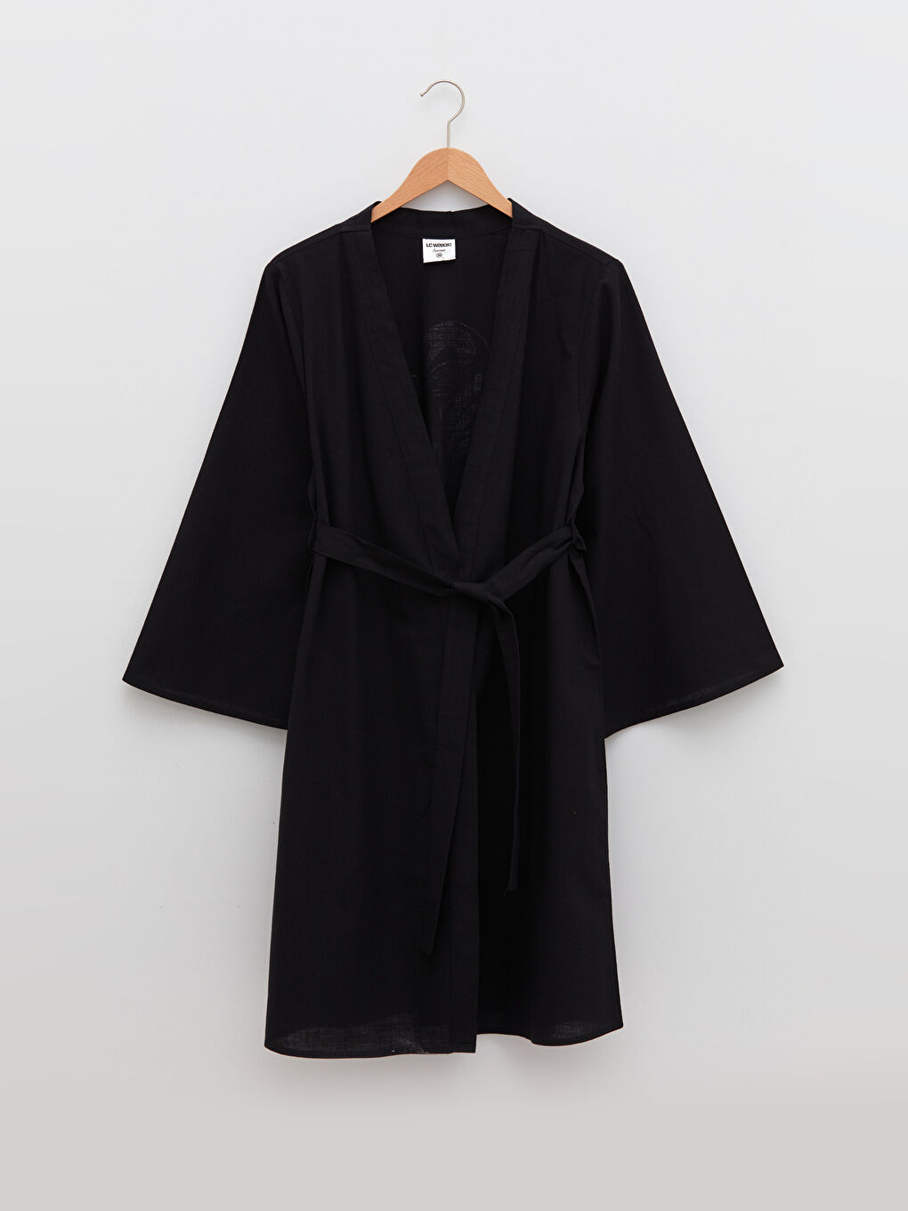 Kimono pour Femmes à Col Double Boutonnage Imprimé à Manches Longues en Popeline-6