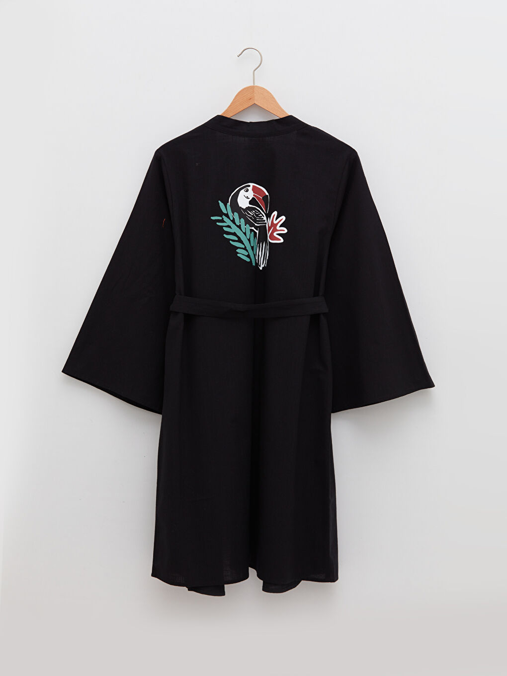 Kimono pour Femmes à Col Double Boutonnage Imprimé à Manches Longues en Popeline-7