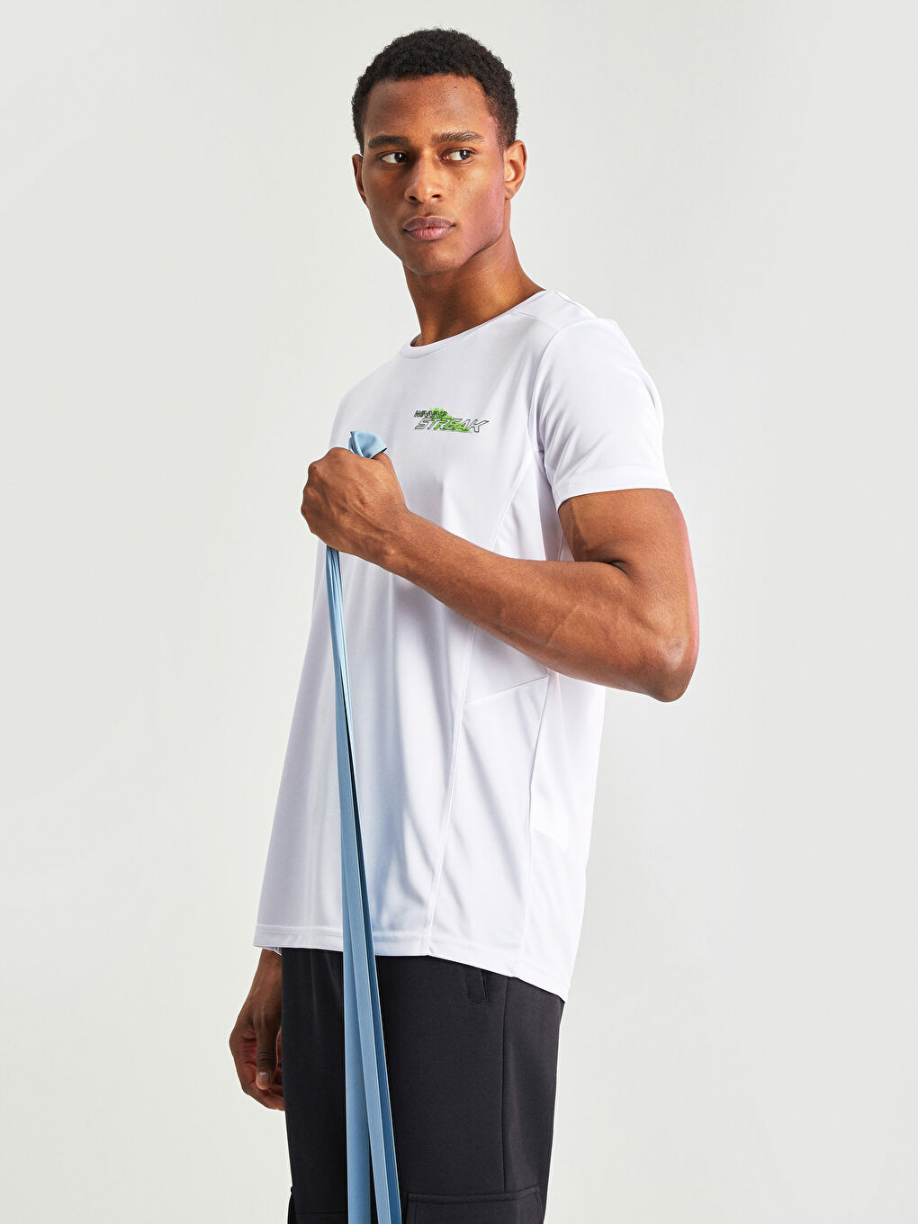 Футболка спортивная мужская с принтом, круглый вырез, короткий рукав