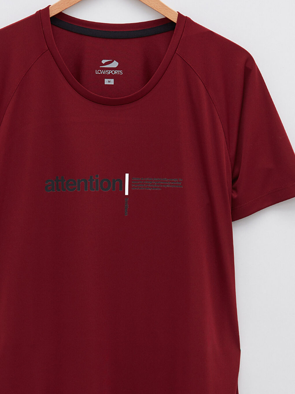 Bordo Bisiklet Yaka Kısa Kollu Erkek Spor Tişört-7