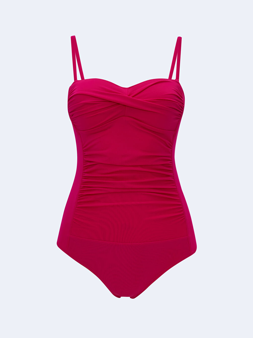 Fuşya Düz Dolgusuz Kadın Mayo