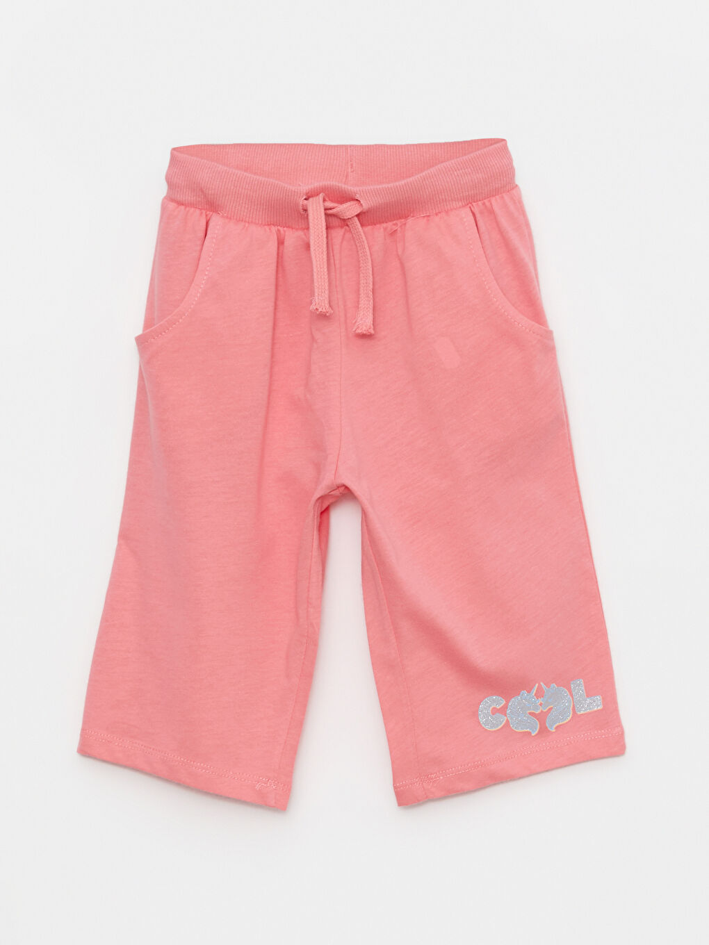 გოგონას ნაბეჭდი ელასტიკური წელის ბერმუდა