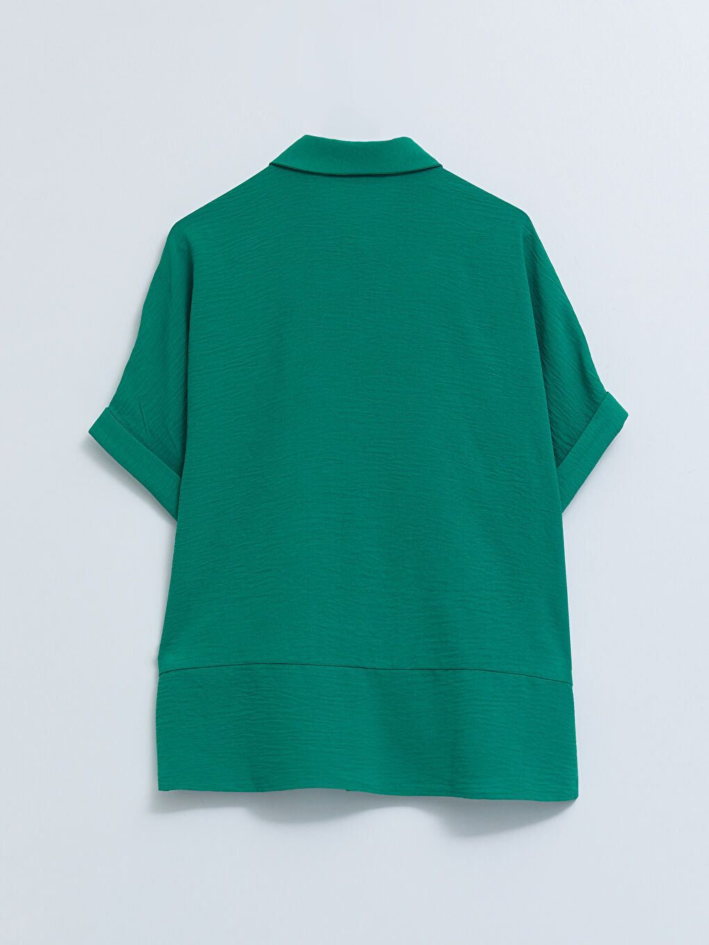 Chemise Femme à Manches Courtes Droite avec Fermeture à Boutons sur le Devant-8