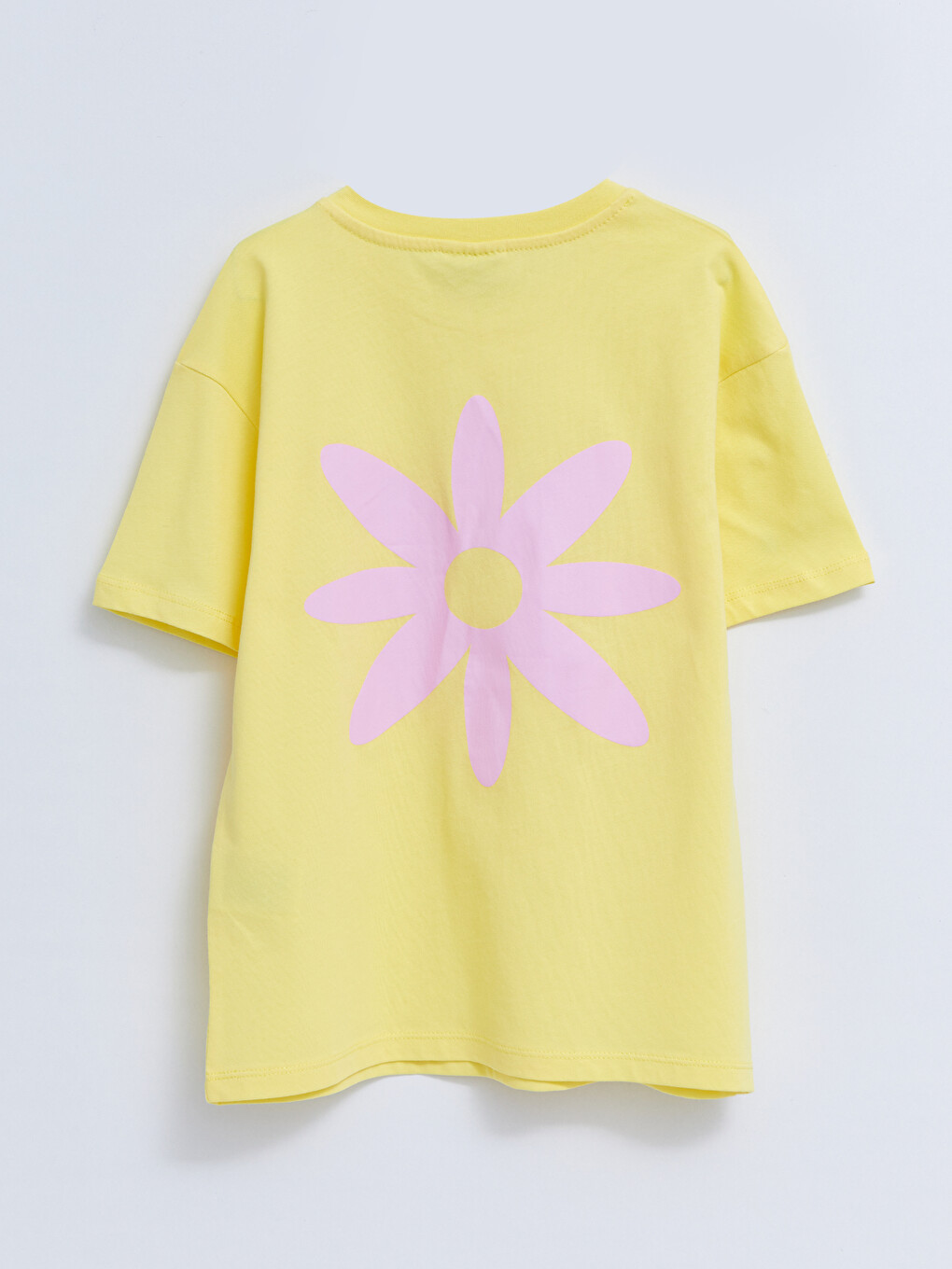 Crew Neck Printed Short Sleeve Girls' T-shirt-1