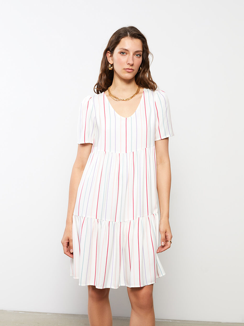 Žena EKRU haljina-2