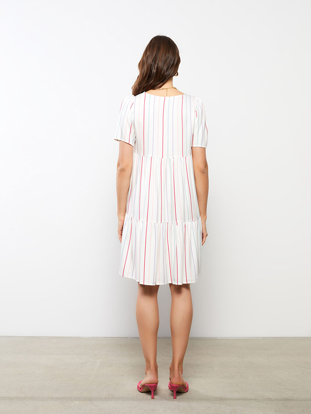 Žena EKRU haljina-4