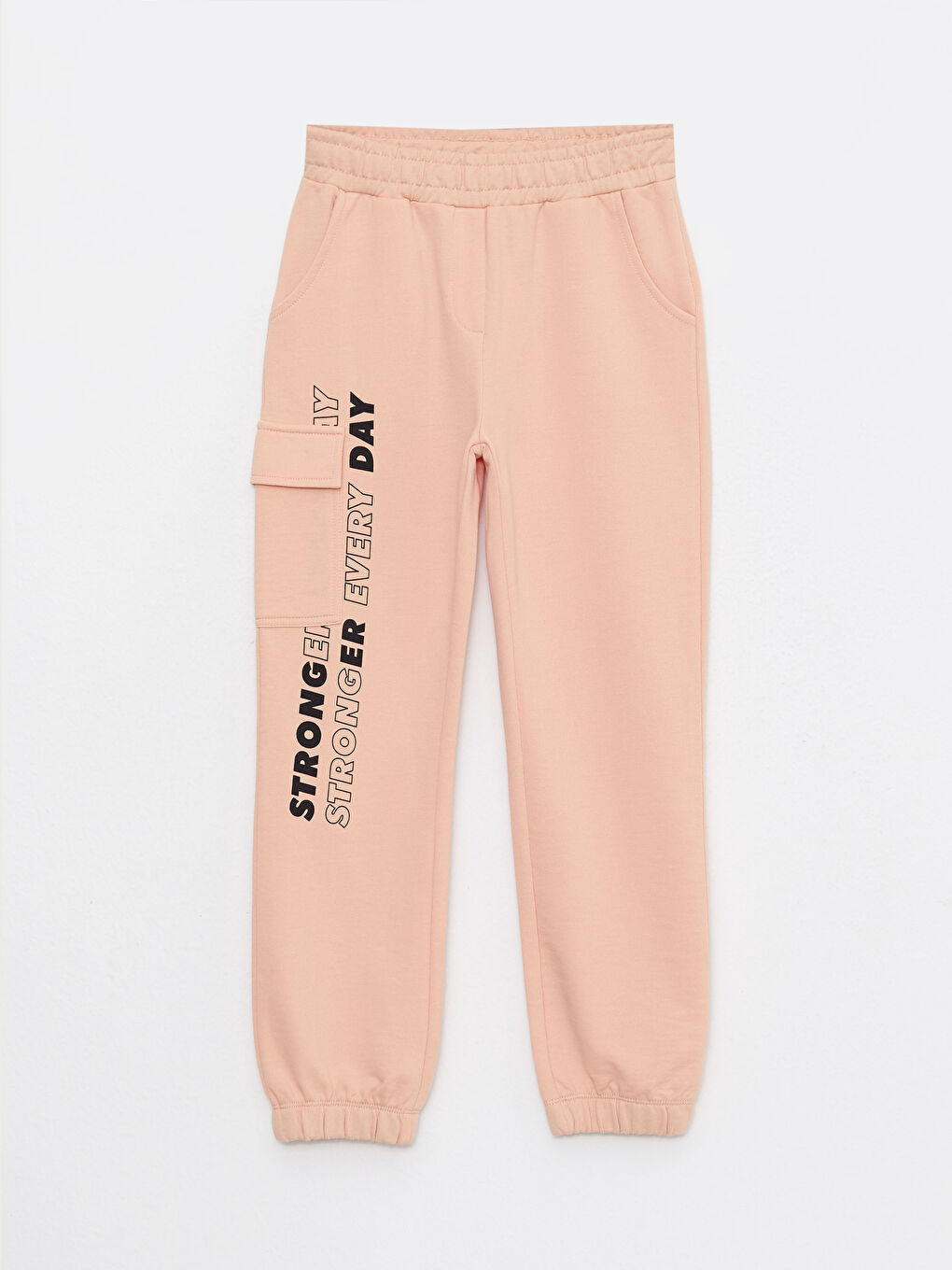 Elastic Waist Printed Girl Jogger Sweatpants