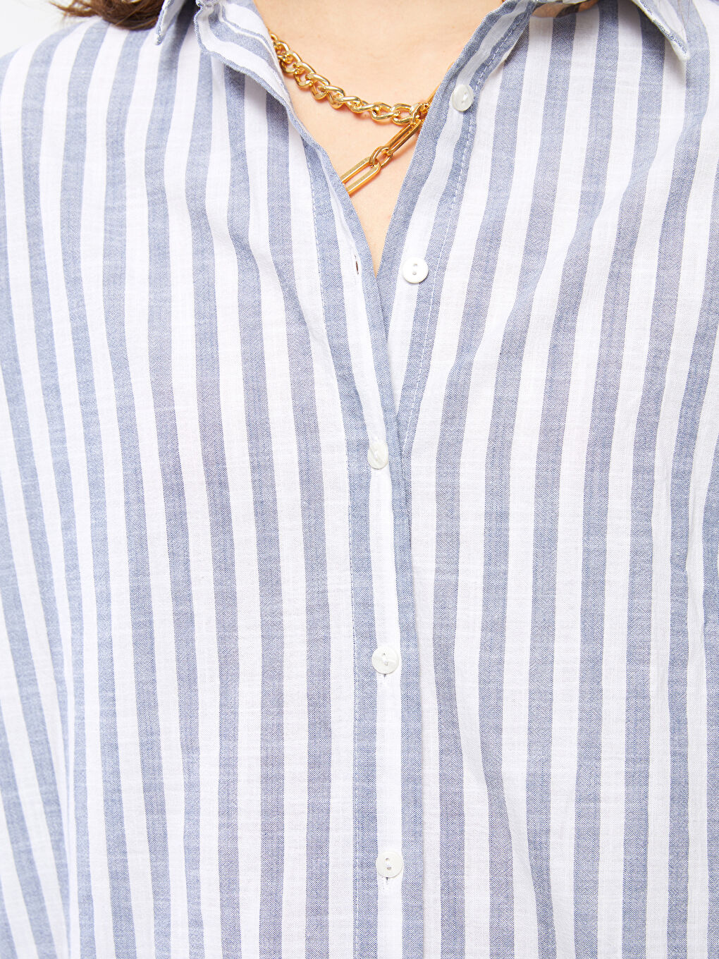 Striped Women's Shirt Tunic-4