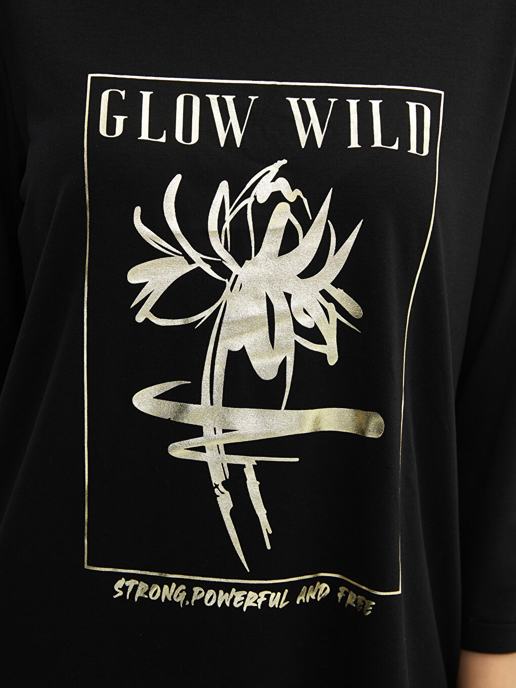 Crew Neck Printed Women's T-Shirt-3