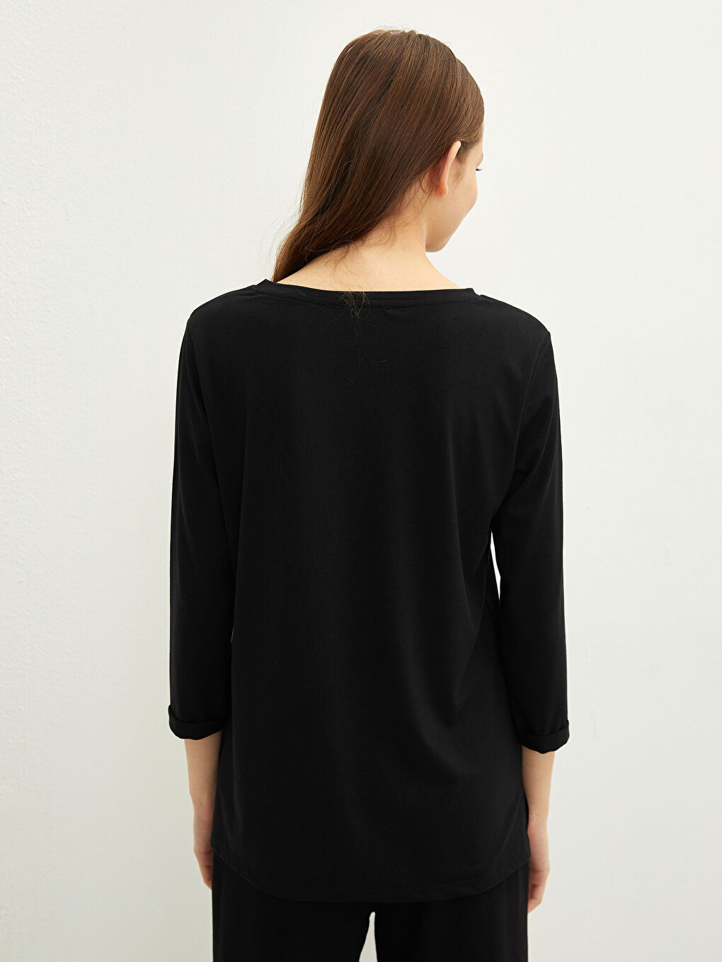 Crew Neck Printed Women's T-Shirt-4