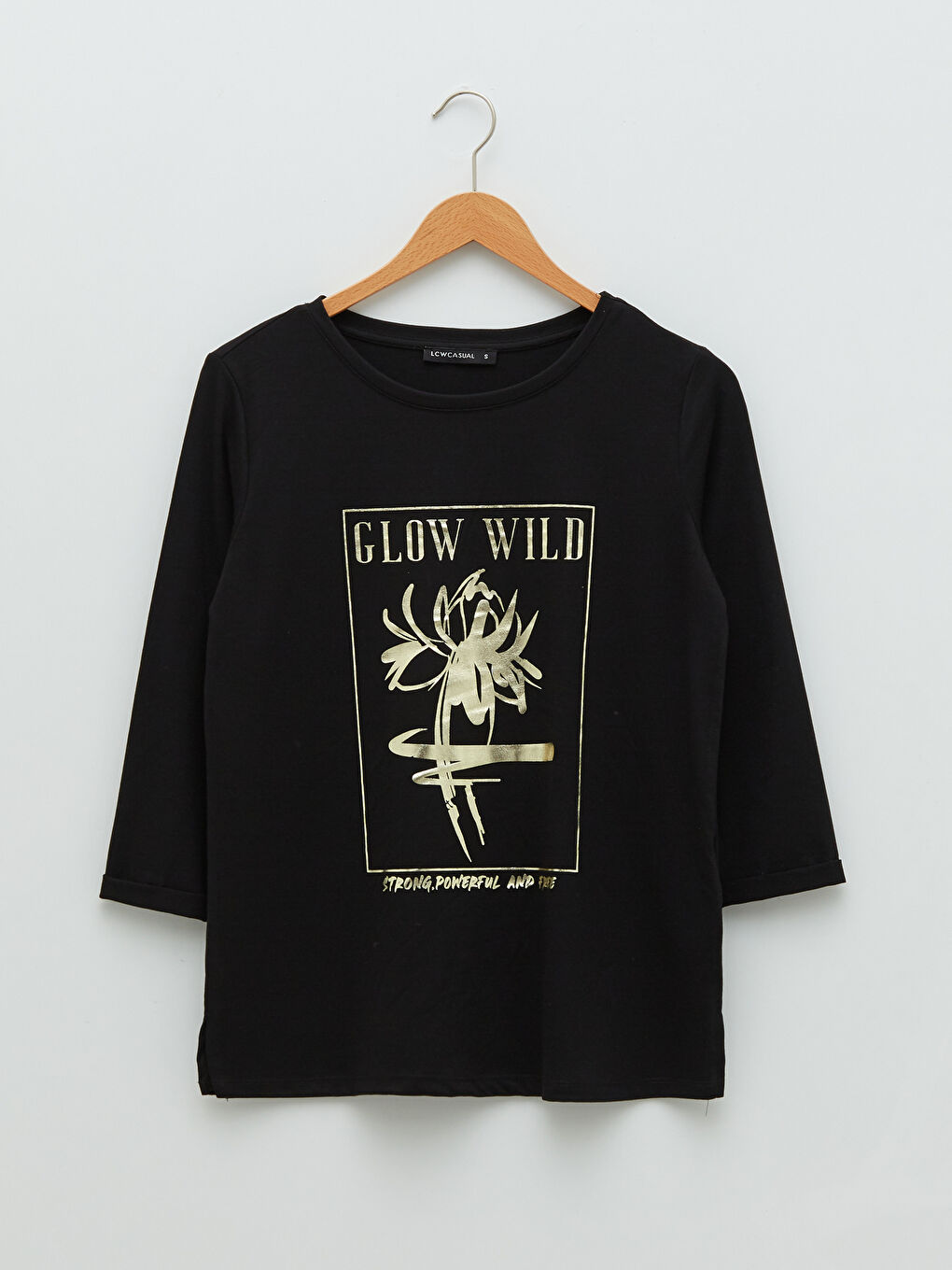 Crew Neck Printed Women's T-Shirt-5