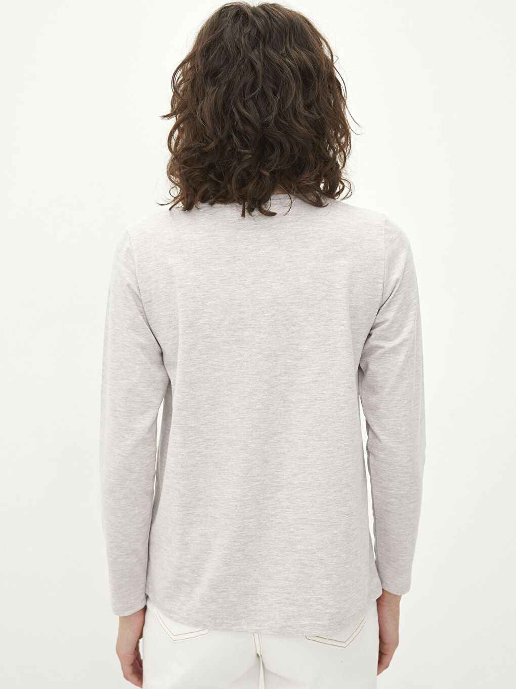 LCW Vision Crew Neck Printed Long Sleeve Women's T-Shirt -S2BR19Z8-L8P