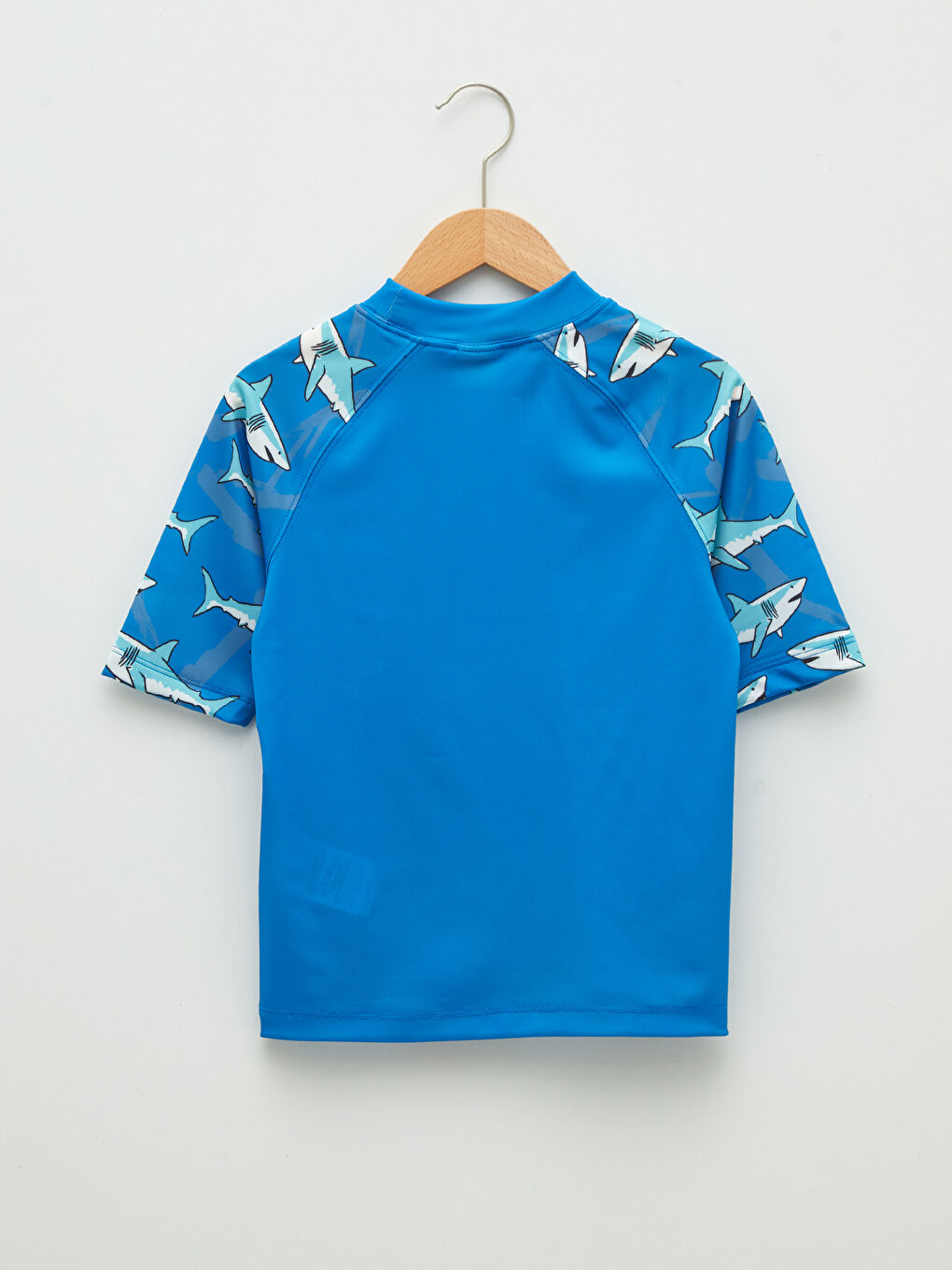 Crew Neck Printed Quick Dry Short Sleeve Boys Swimwear Top -S2BR23Z4-JXJ
