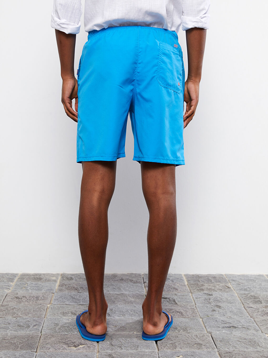 Basic Knee-Length Men's Swim Shorts -S2BR34Z8-H5T