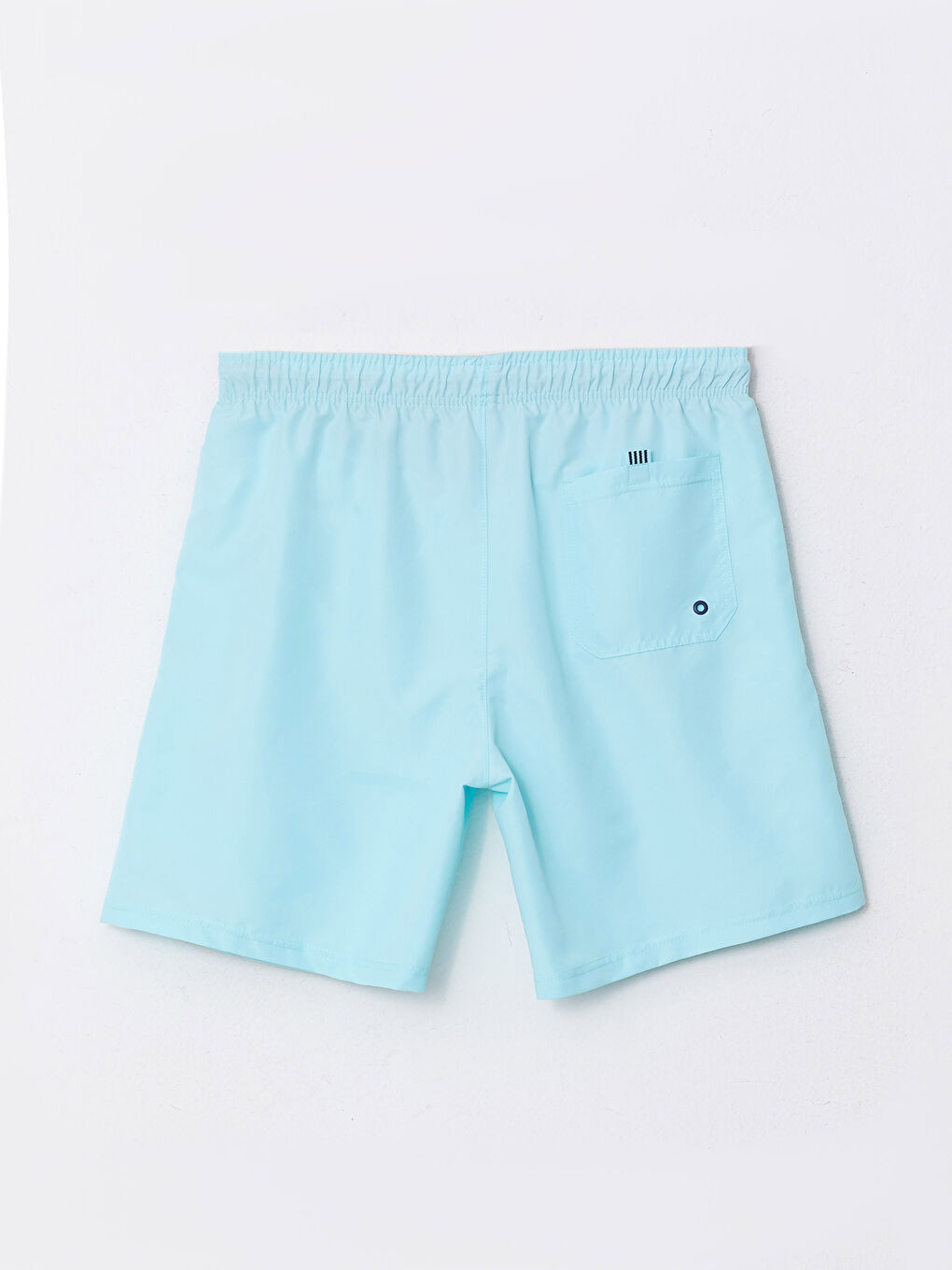 Yeşil Diz Hizası Boy Basic Erkek Deniz Şortu-6