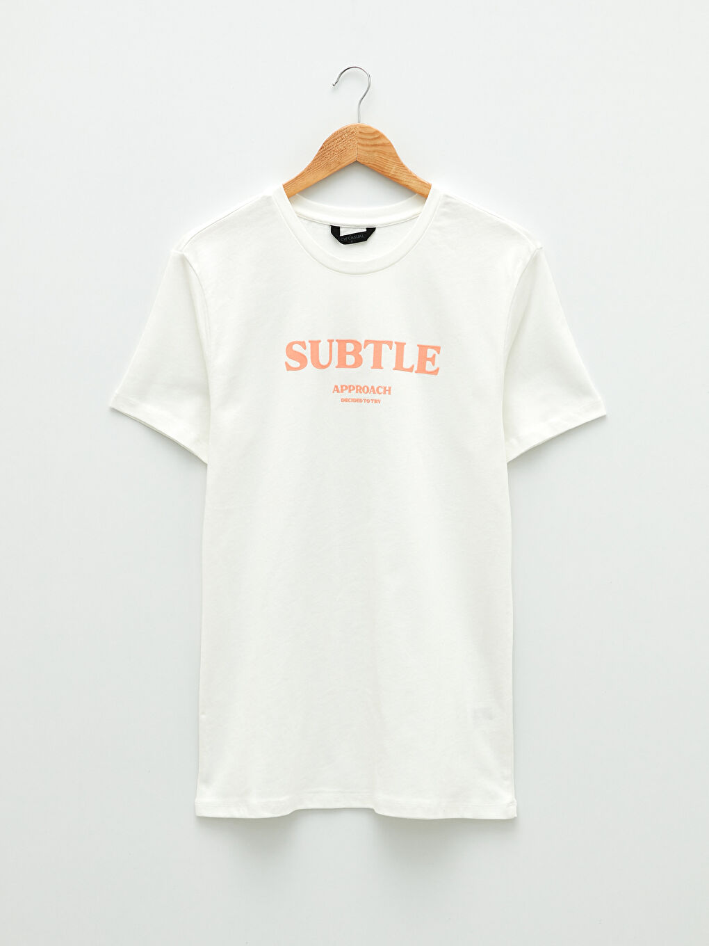 تيشيرت رجالي ياقة دائرية كم قصير مطبوع قطن ممشط-5