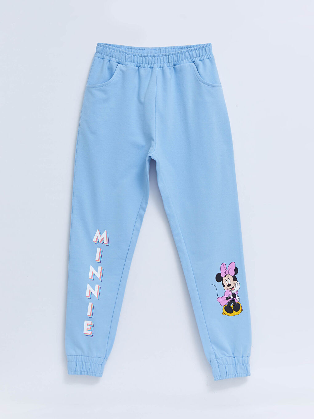 ელასტიური წელი მინნი მაუსის ნაბეჭდი გოგონებისთვის ჯოგერ სპორტული შარვალი