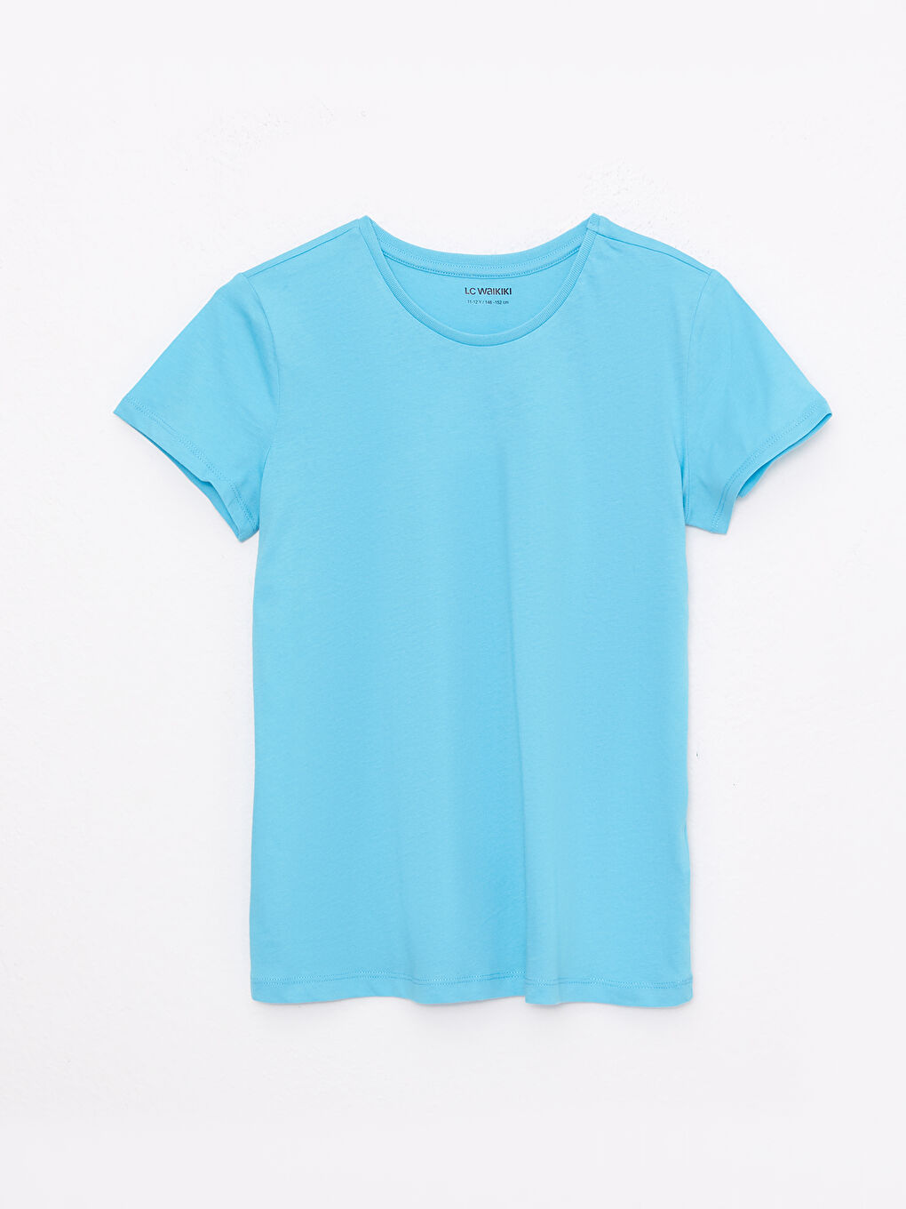 Crew Neck Basic Short Sleeve Girls' T-Shirt