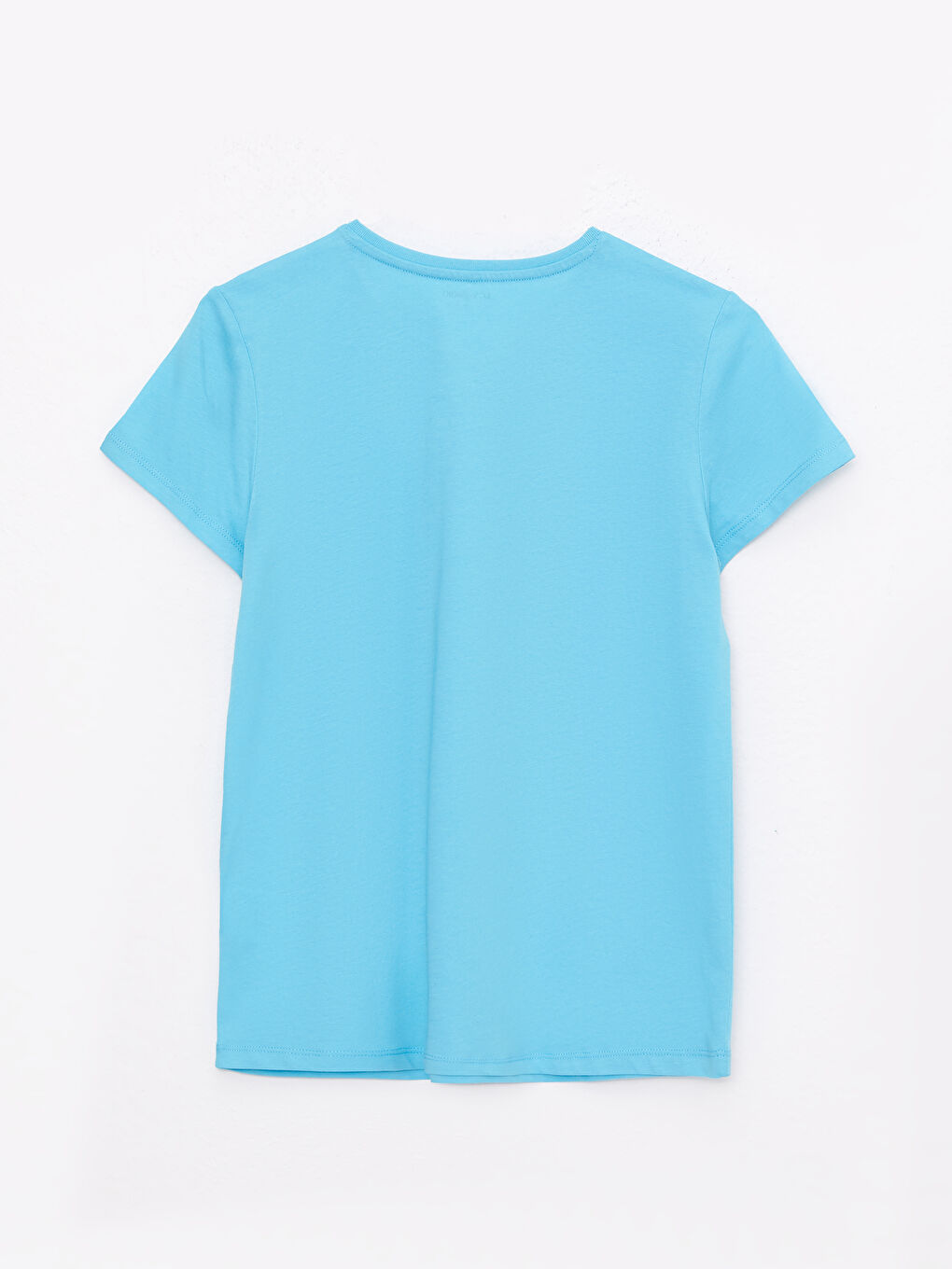 Crew Neck Basic Short Sleeve Girls' T-Shirt-1