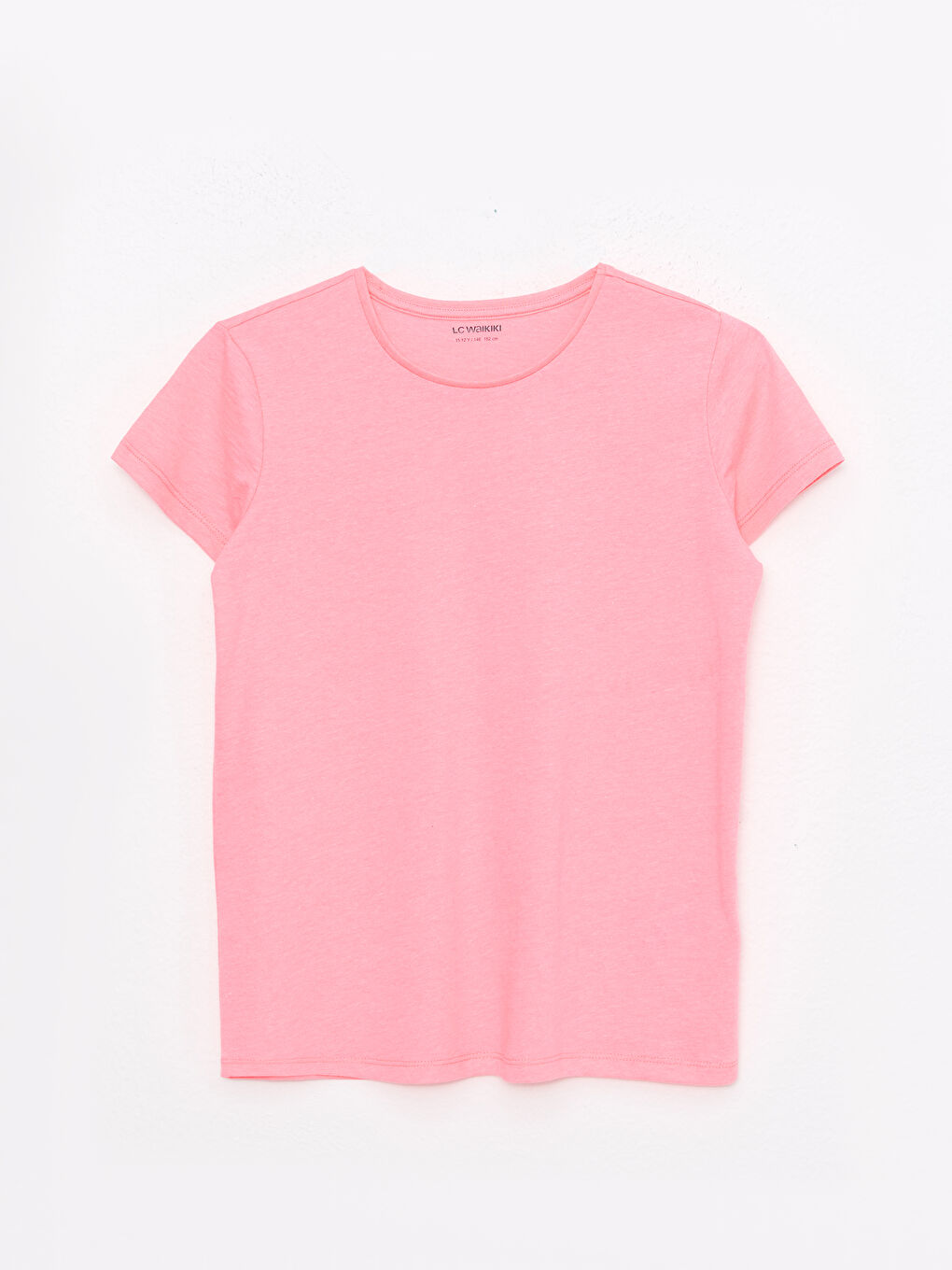 Crew Neck Basic Short Sleeve Girls' T-Shirt