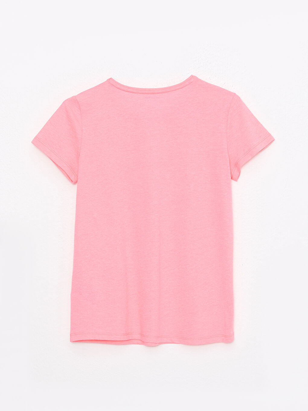Crew Neck Basic Short Sleeve Girls' T-Shirt-1