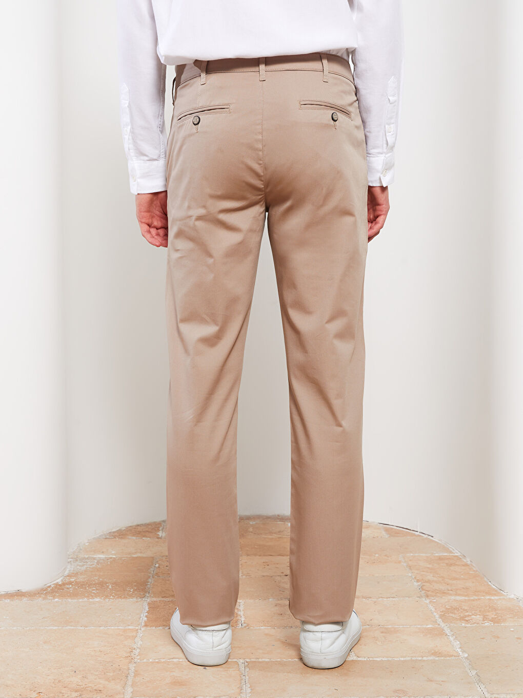 LCWAIKIKI Classic Slim Fit Gabardine Men's Chino Trousers -S2BR65Z8-S2R