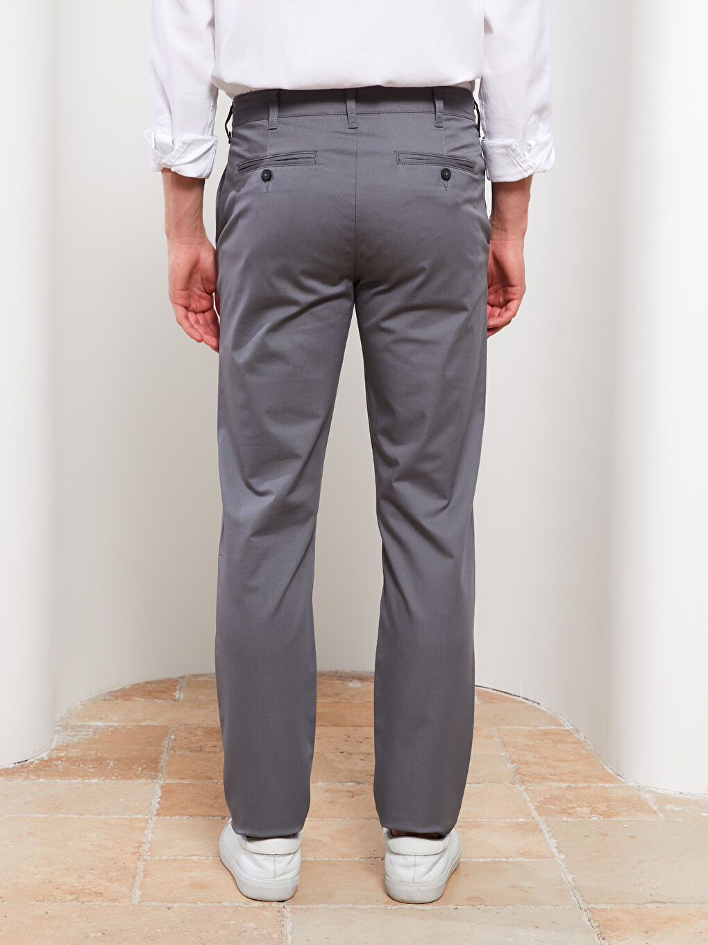 Muške slim-fit chino pantalone -S2BR65Z8-S2S