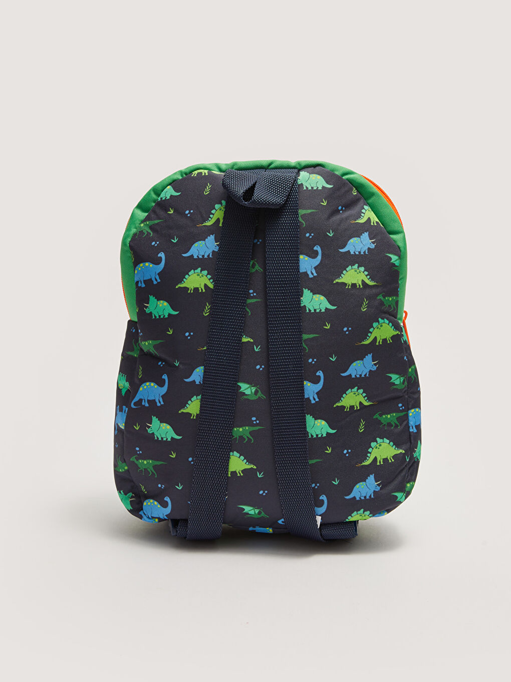 Lacivert Dinozor Oyuncaklı Baskılı Erkek Çocuk Sırt Çantası-4