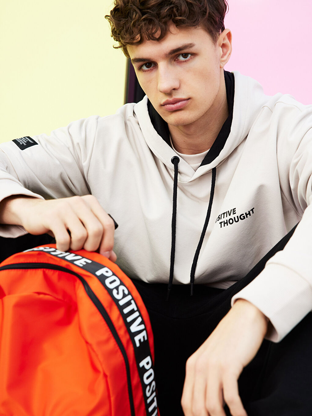 Turuncu Baskılı Erkek Çocuk Sırt Çantası