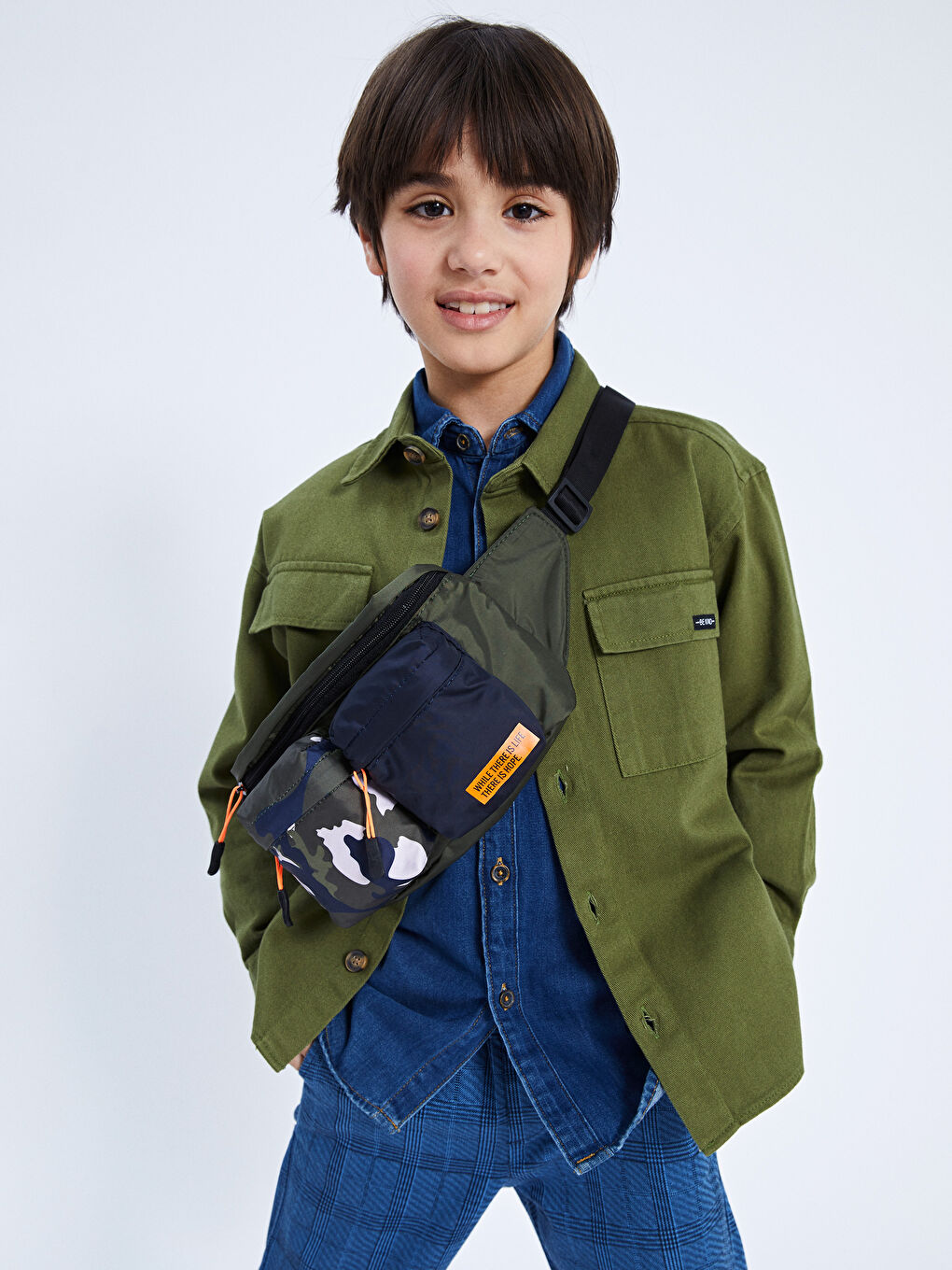 Camouflage Patterned Boy Waist Bag