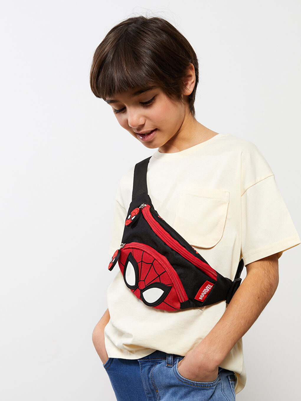 LCW ACCESSORIES Spiderman Licensed Adjustable Strap Boy Waist Bag -S2BR87Z4-E0N