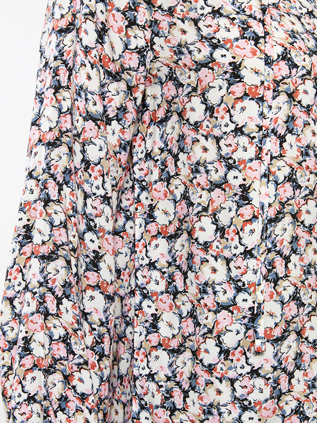 LCWAIKIKI Classic Tie Collar Floral Long Sleeve Viscose Women's Blouse -S2BR88Z8-LT4