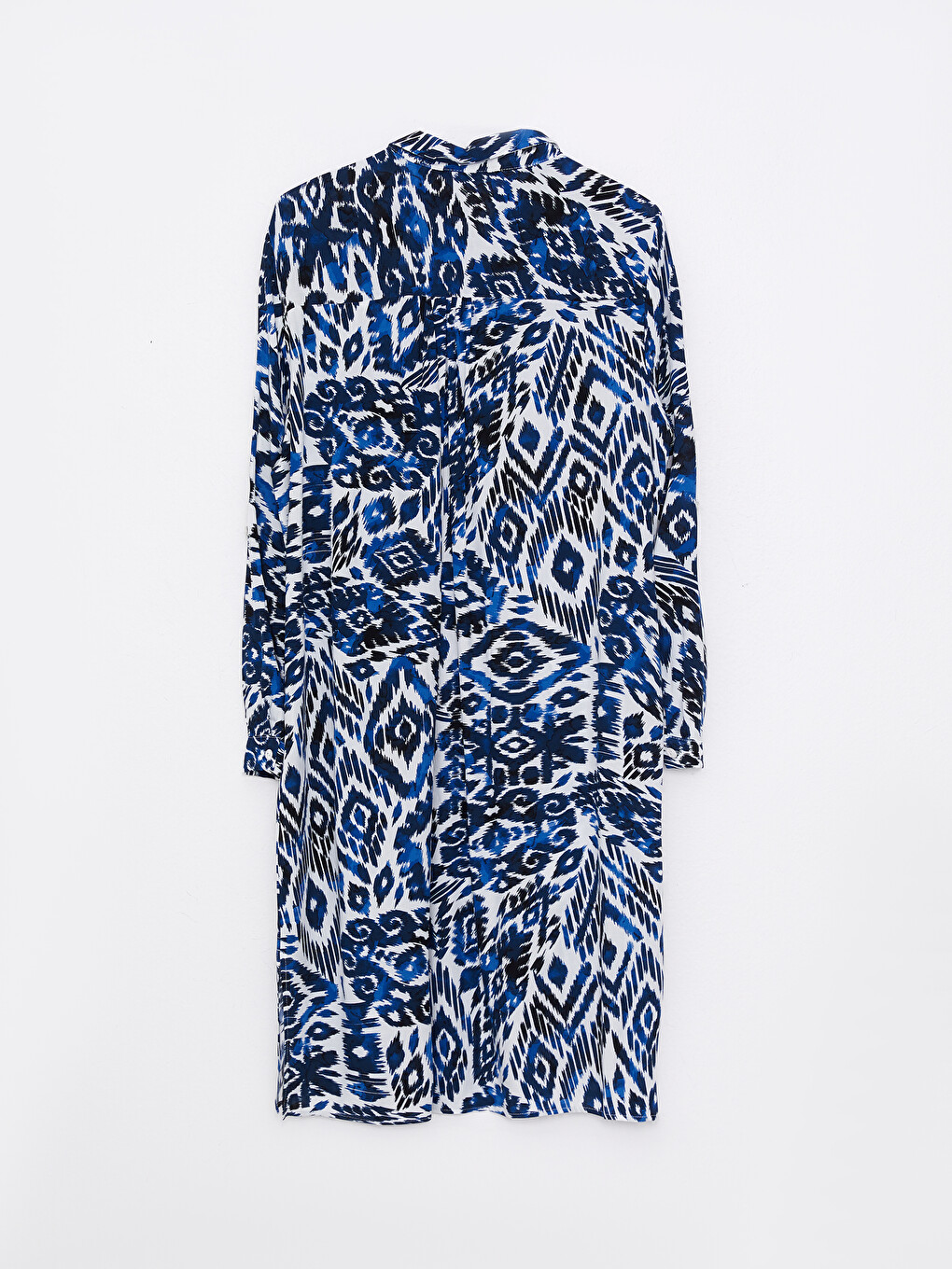 Рубашка-туника Из Вискозы С Длинным Рукавом С Принтом Для Женщин-5