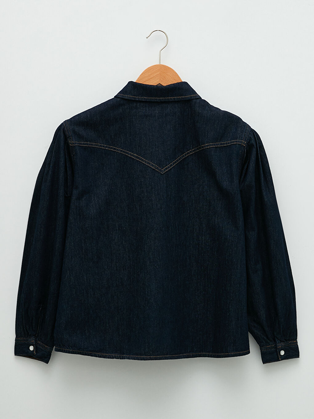LCW Vision Veste en Jean à Fermeture Boutonnée Frontale Droite à Manches Longues pour Femmes-6