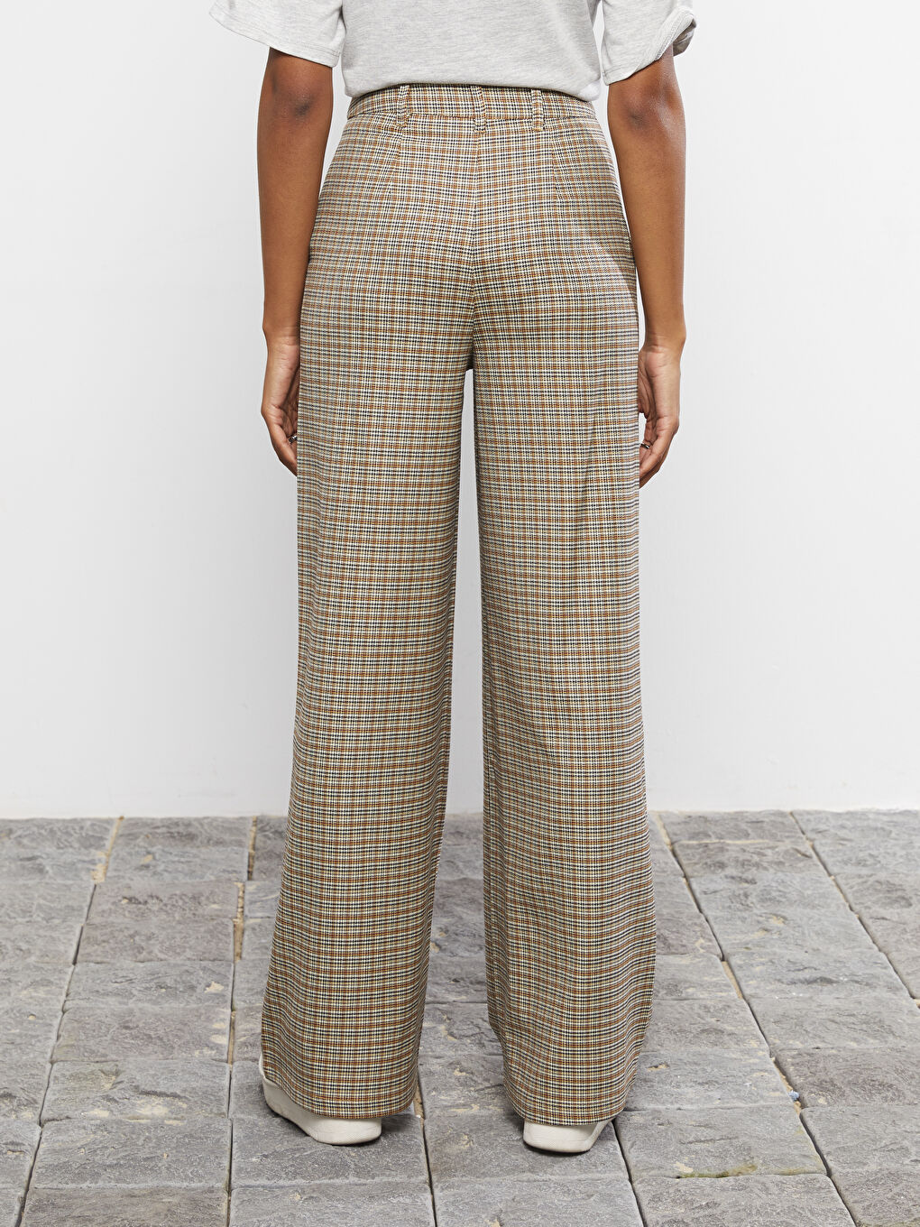 LCW Vision Pantalon Écossais Coupe Standard Pour Femmes -S2BS77Z8-LLL