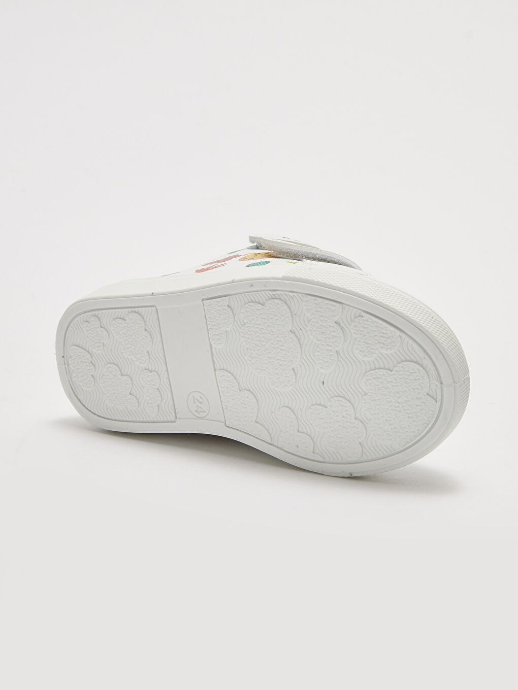 Beyaz Baskılı Cırt Cırtlı Erkek Bebek Günlük Bilekli Ayakkabı-3