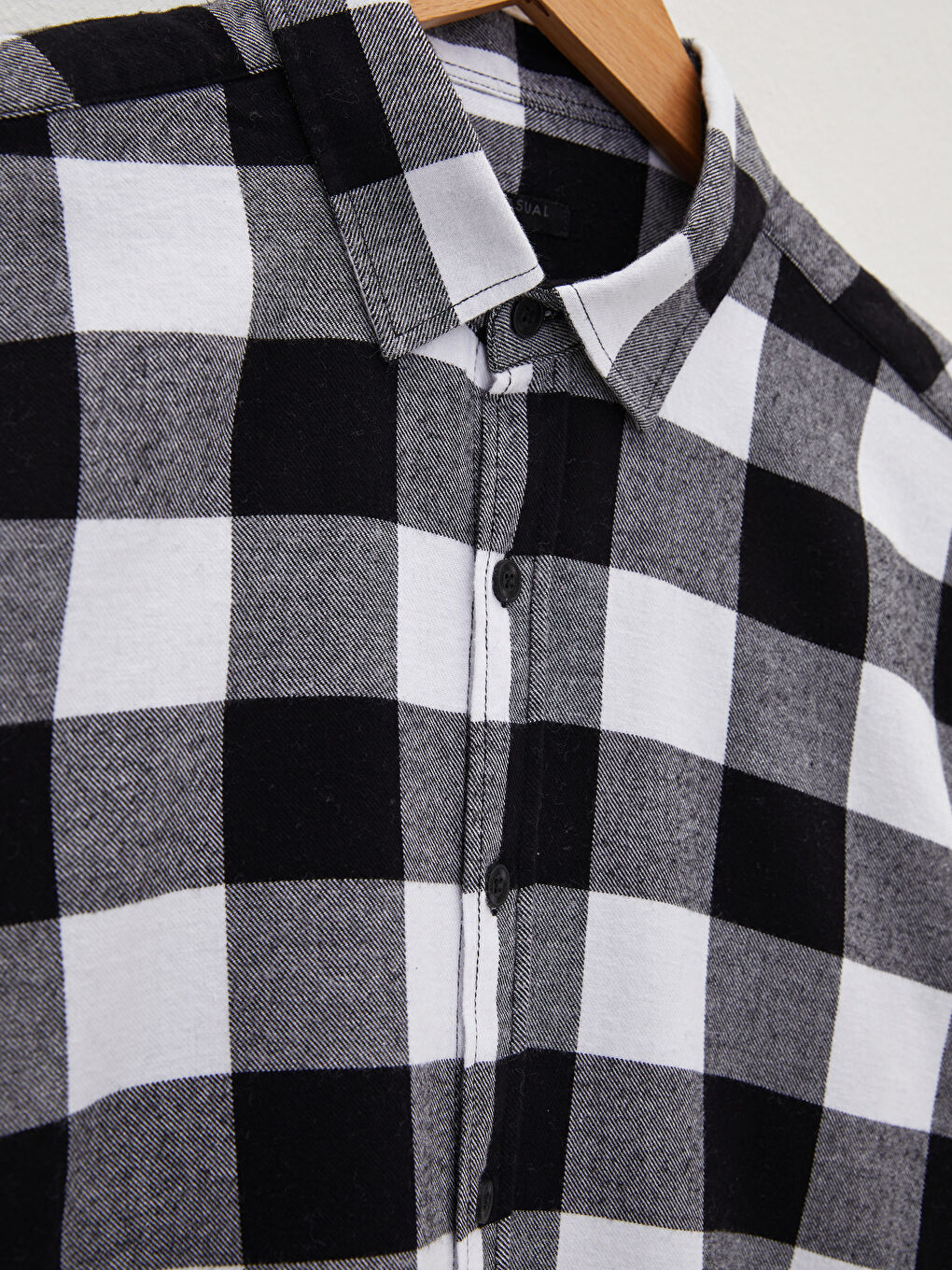 XSIDE Regular Fit Long Sleeve Plaid Men's Flannel Shirt -S2BT38Z8-LKX