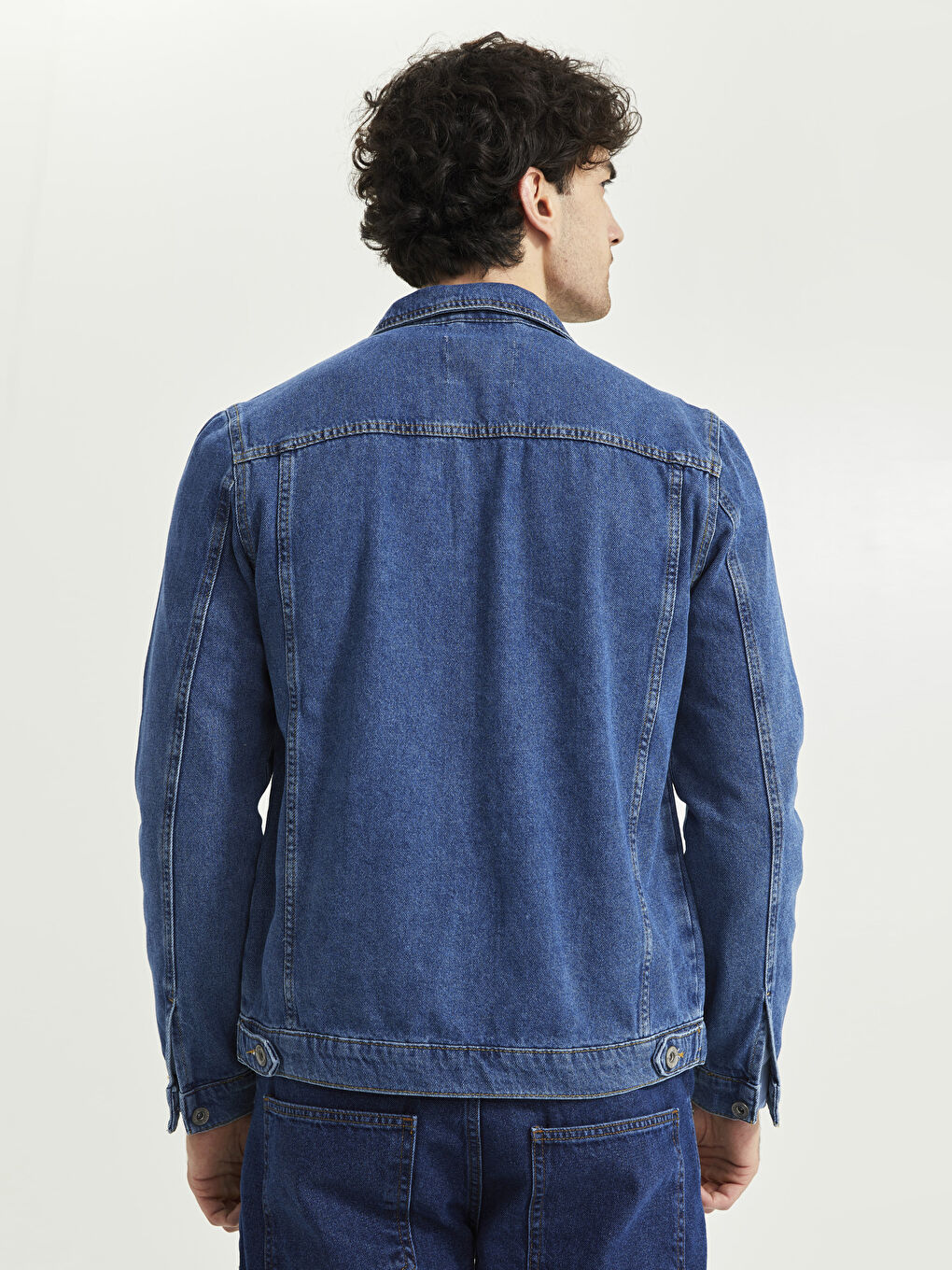 Jakna od teksasa standardnog kroja za muškarce-5