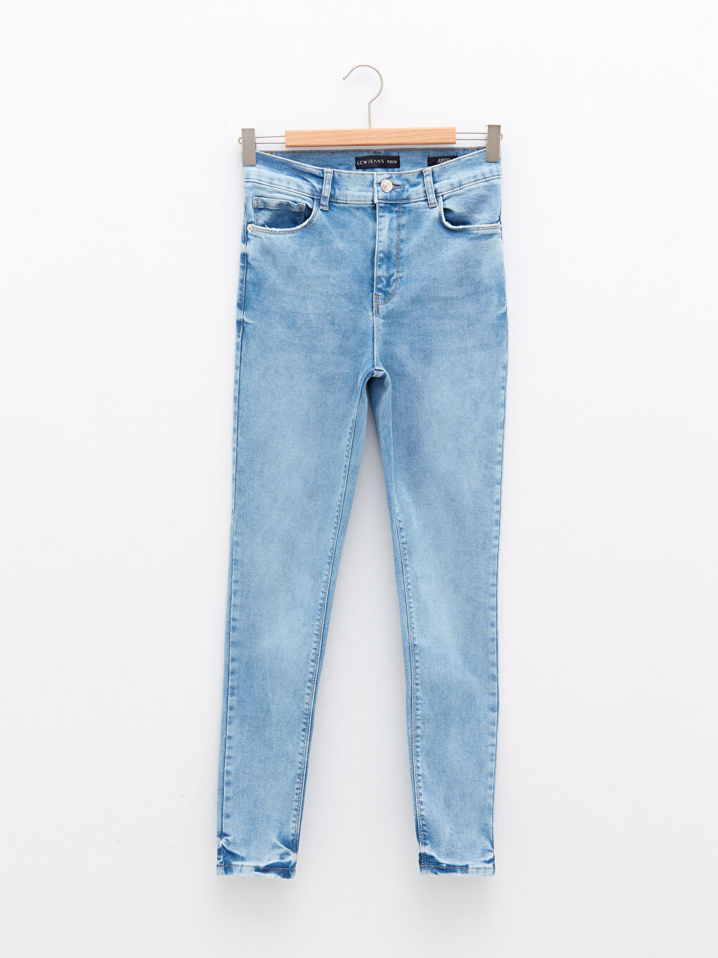 LCW Jeans Koyu Rodeo Yüksek Bel Jüpiter Süper Skinny Fit Kadın Jean Pantolon - 5